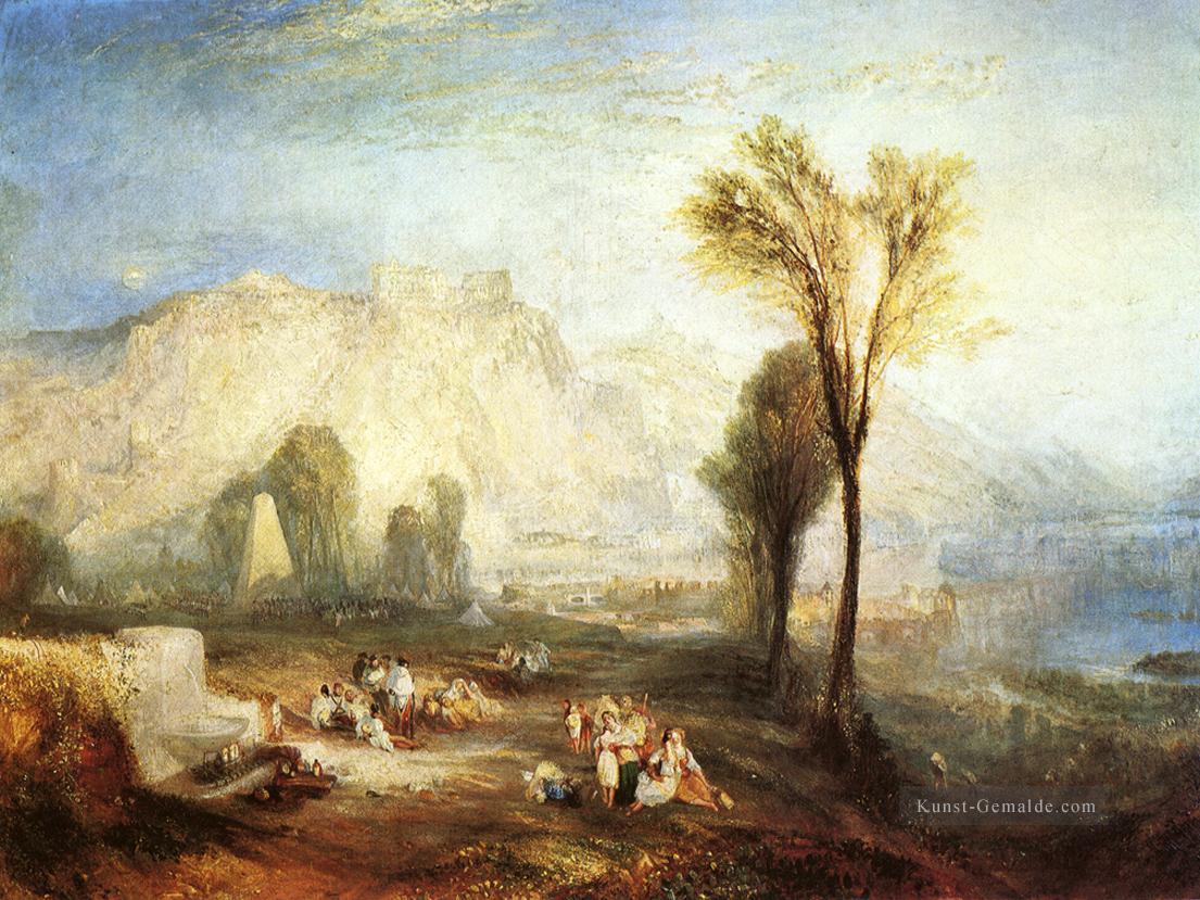 The Bright Stone of Honor Ehrenbrietstein und das Grab von Marceau Landschaft Turner Ölgemälde